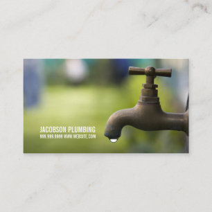 Carte De Visite Plomberie de plomberie Faucet d'eau Handyman Maint