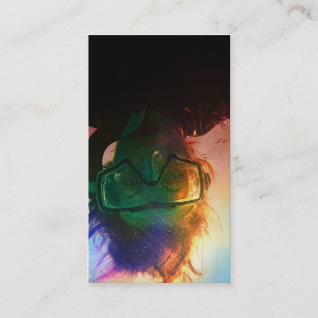 Carte De Visite plongeur coloré (Devant)