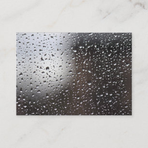 Carte De Visite Pluie sur une fenêtre
