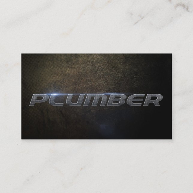 Carte De Visite Plumber Business card (Devant)