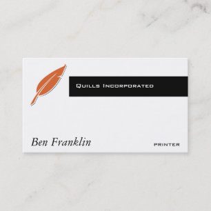 Carte De Visite Plume