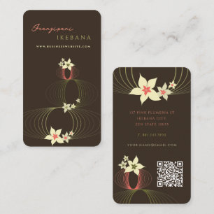 Carte De Visite Plumeria Rose Frangipanier Ikebana Zen Chic