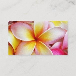 Carte De Visite Plumeria violette rose Frangipani Fleurs