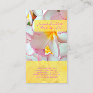 Carte De Visite PLUMERIAS ROSES de PixDezines KONA