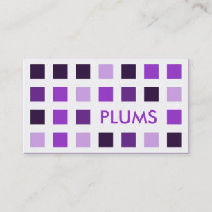 Carte De Visite PLUMS (carrés modernes)