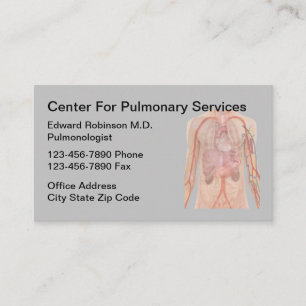 Carte De Visite Pneumologue médecin des poumons