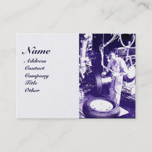 Carte De Visite PNEUS, AUTOMOBILE, Garage de réparation automobile