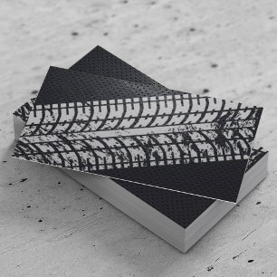 Carte De Visite Pneus Aventure Tracks Grunge Dark Metal