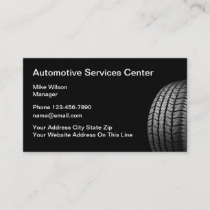 Carte De Visite Pneus de services automobiles