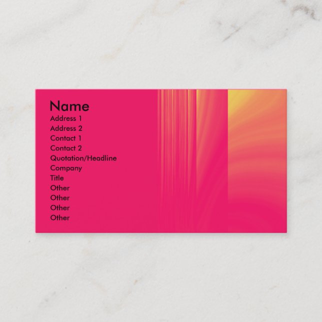 Carte De Visite Poche électrique (Devant)
