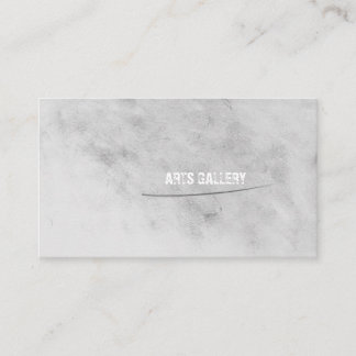 Carte De Visite Pochoirs Gris Léger