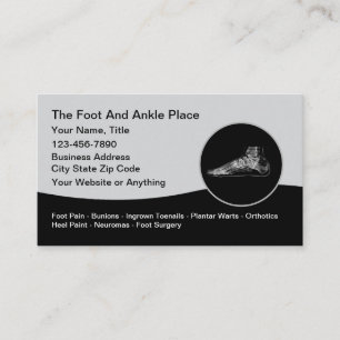Carte De Visite Podiatre Docteur Pied Et Ankine