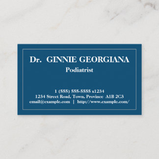 Carte de visite podiatre simple et classique