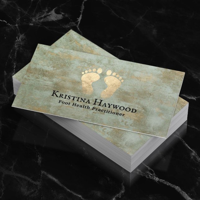 Carte De Visite Podiatriste Praticien en santé des pieds Bronze Vi (Créateur téléchargé)