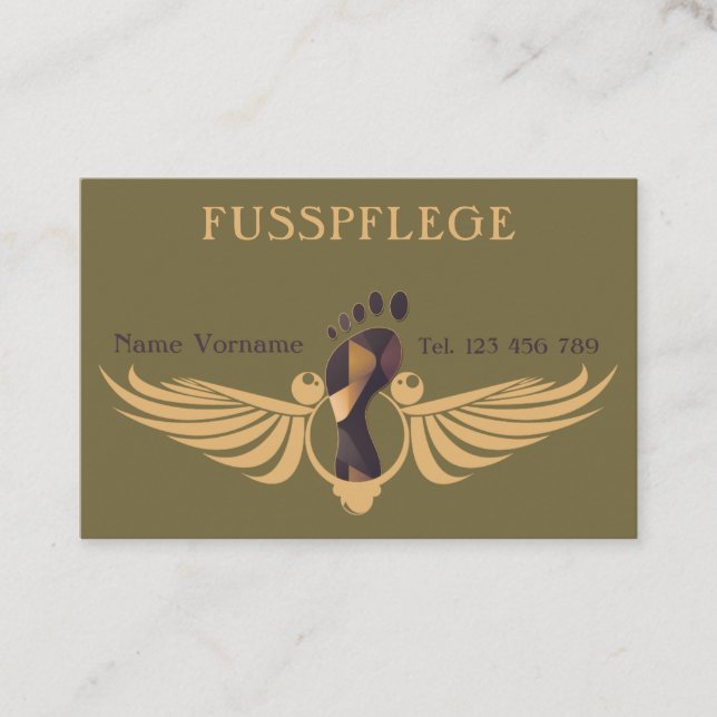 Carte De Visite Podologue (Devant)