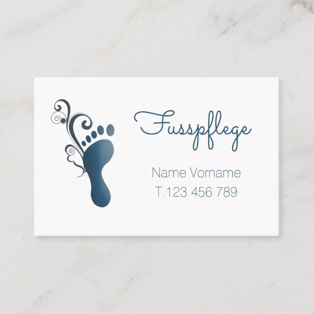 Carte De Visite Podologue (Devant)
