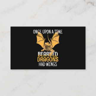 Carte De Visite Pogona Drôle Il Était Une Fois Des Dragons Portés