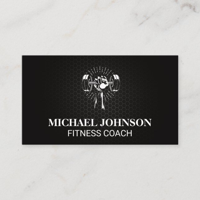 Carte De Visite Poids de levage | Fitness (Devant)