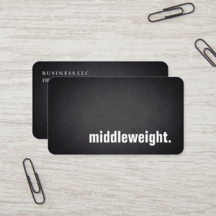 Carte De Visite poids moyen. Blackboard Professional Moderne