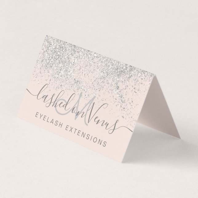 Carte De Visite Poil argenté parties scintillant pastel eye after  (Devant)