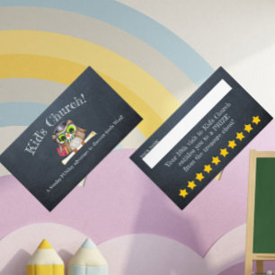 Carte De Visite Poinçon d'incitation d'école du dimanche de