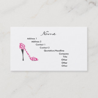 Carte De Visite Point Poky Haut talon