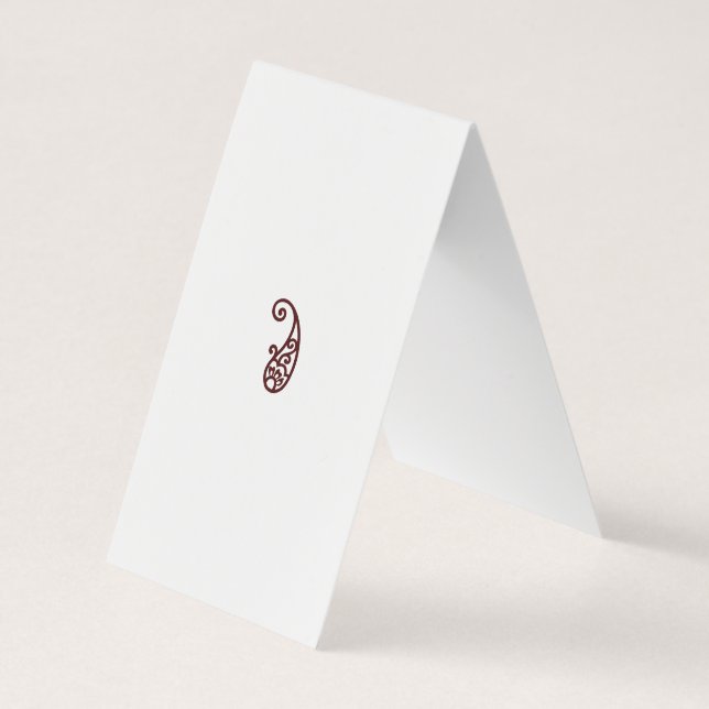 Carte De Visite Point rouge (Dos)