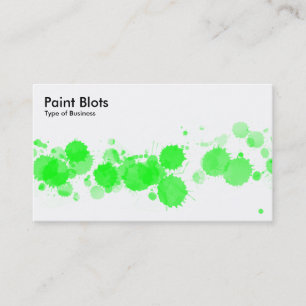 Carte De Visite Pointage - Vert sur blanc