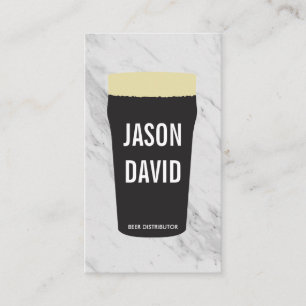 Carte De Visite Pointe de marbre de bière