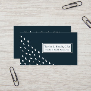 Carte De Visite Points Abstraits modernes Motif géométrique