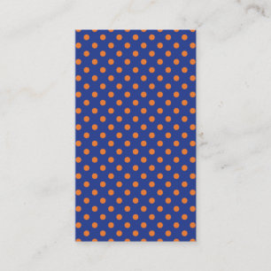 Carte De Visite Points bleus et orange