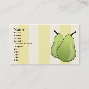 Carte De Visite Poires - affaires