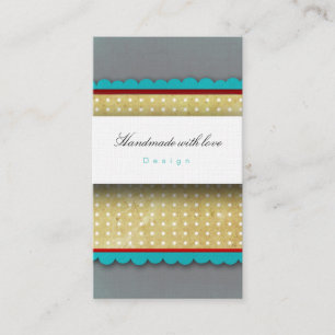 Carte de visite pois gris et bleu