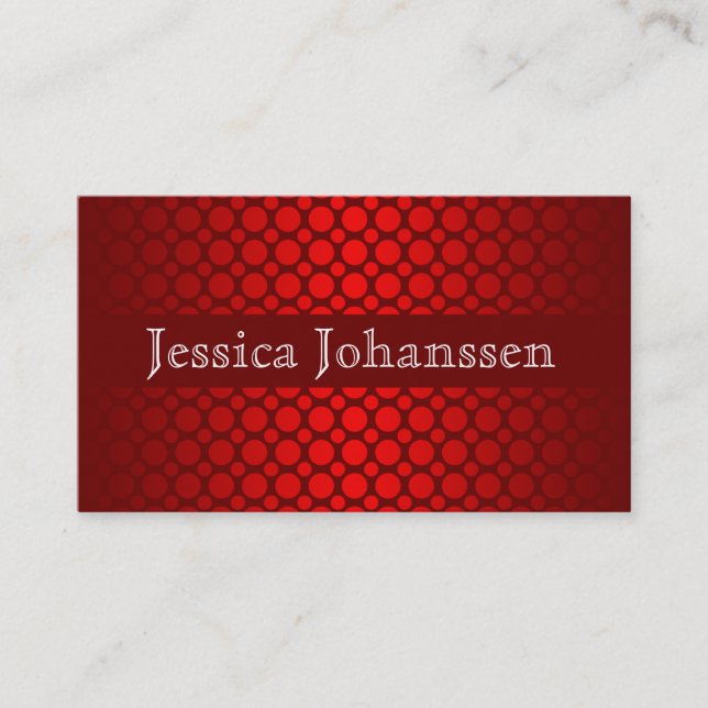 Carte de visite Pois standard (Devant)