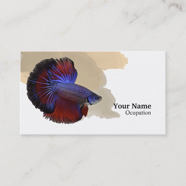 Carte De Visite Poisson combattant (Devant)