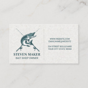 Carte De Visite Poisson   Poteau de pêche