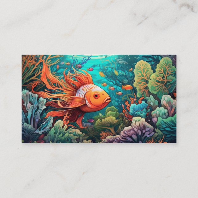 Carte De Visite Poisson sous-marin (Devant)