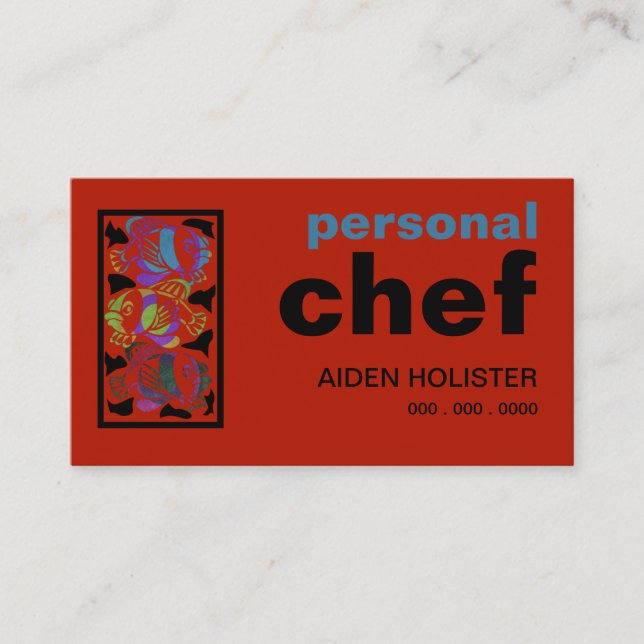 Carte De Visite Poissons tropicaux (Devant)