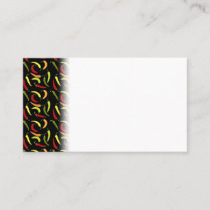 Carte De Visite Poivrons rouges Cinco de Mayo Cuisine mexicaine ép