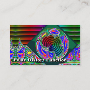 Carte De Visite Polar Distort, fonction (vous pouvez modifier les