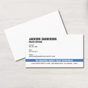 Carte De Visite Police