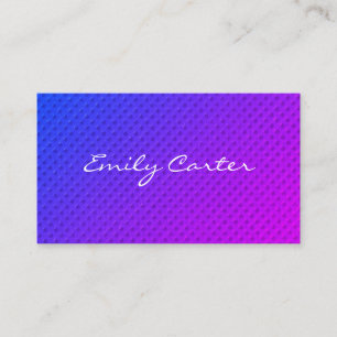 Carte De Visite Police cursive de lissage minimaliste violet