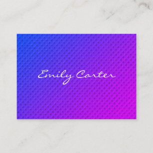 Carte De Visite Police de caractères cursive minimaliste violet
