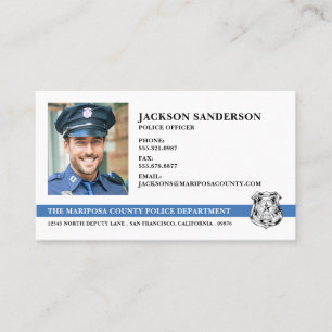 Carte De Visite Police du Département police photo