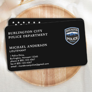 Carte De Visite Police Officier Logo Personnalisé Police