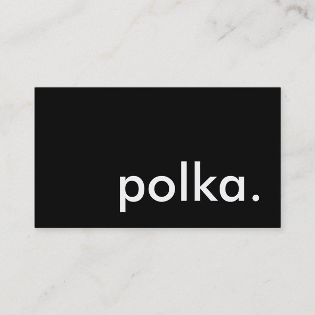Carte De Visite polka. (Devant)