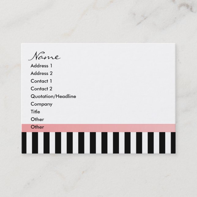 Carte De Visite Polka Dot Bike-newstripe (Devant)