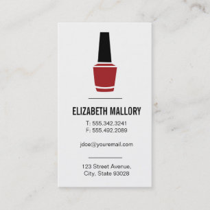 Carte De Visite Polonais Minimaliste