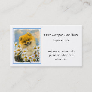 Carte De Visite Poméranie dans la peinture de Chiens - Art origin