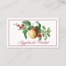 Pomme détaillée et tige de baies